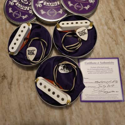 Lust for Tone Montereys Strat Single-Coil Pickup Set – Limited Edition #50 of 50 2017 - White/Red image 1