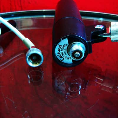 Vintage 1960's Calrad DM-20 dynamic microphone High Z harp mic w cable box & stand # 2 image 15