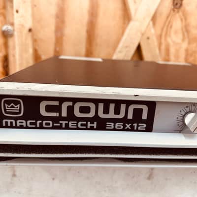 Crown Macro-Tech 36x12 2-Channel Power Amplifier w/FX XLR Input Card #2103 image 4