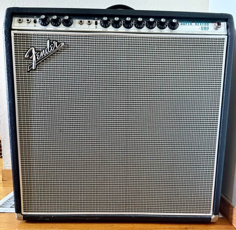 Fender Super Reverb "Drip Edge" 2-Channel 40-Watt 4x10" Guitar Combo 1968 - 1969 - Silverface image 1