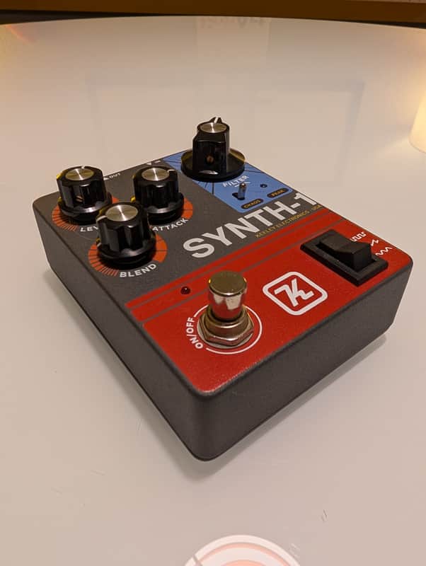 Keeley Synth 1 Reverse Attack Fuzz Wave Generator 2019 - Present - Grey / Red / Blue image 1