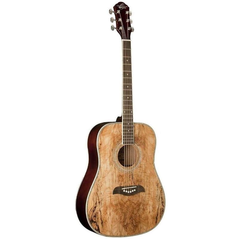Oscar Schmidt OG1SM Dreadnought Acoustic Guitar, 3/4 Size, Spalted Maple image 1