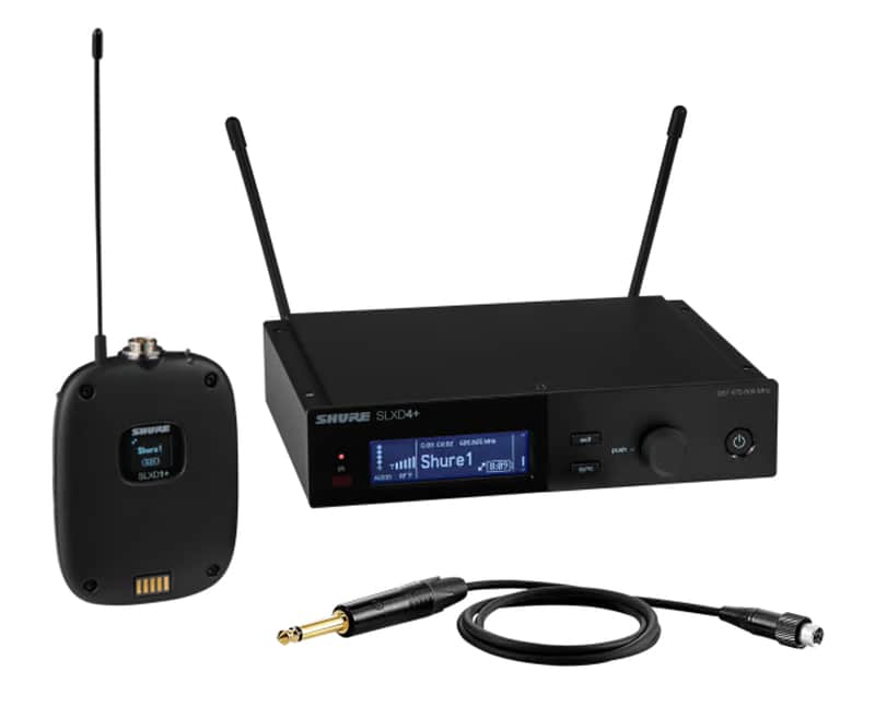 Shure SLXD14+ Digital Instrument Guitar Wireless System image 1
