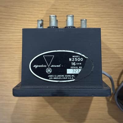 Vintage JBL bullet tweeter and crossover, N2500, 075 1960s-70s image 5