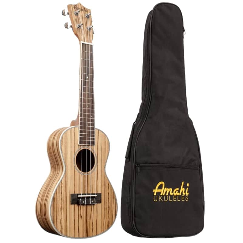 Amahi Classic Zebrawood Concert Ukulele image 1