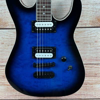 Dean MDX X Quilt Maple Electric Guitar Transparent Blue Burst - copy image 1