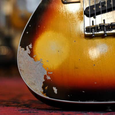 Fender Custom Shop Limited Edition Reverse '60s Tele Custom Heavy Relic 3 Tone Sunburst #R125901 image 15