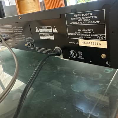 Pioneer CT-1380WR Double Cassette Tape Player image 3