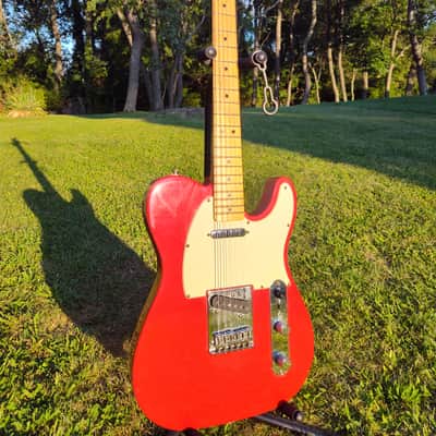 1994 Fender Telecaster MIM squier series red maple rare image 3