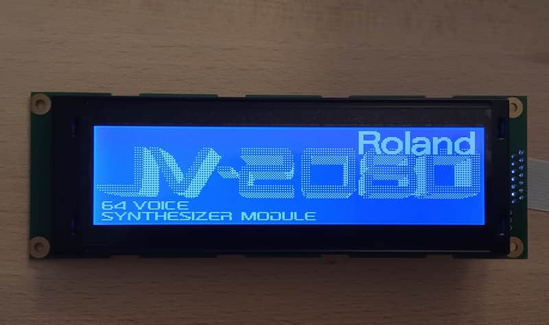 New blue display for Roland Jv 2080 image 1