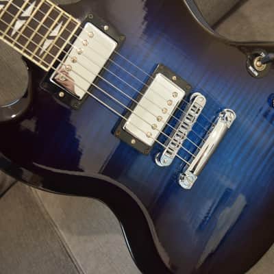 Gibson SG Supreme 2001 - Midnight Blue Burst Split Diamond Logos and Inlays Ebony Fretboard image 5