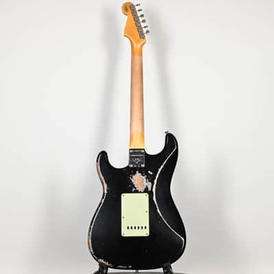 Fender Custom Shop Limited Edition 1962 Stratocaster w/ Handwound 60/63 Pickups, Heavy Relic- Black 2026 (CZ589673) image 4
