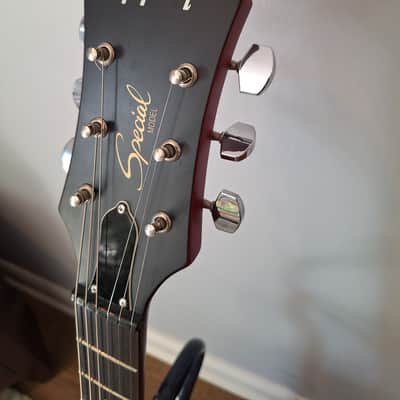 Epiphone Les Paul Special P-90 electric guitar in worn cherry image 13