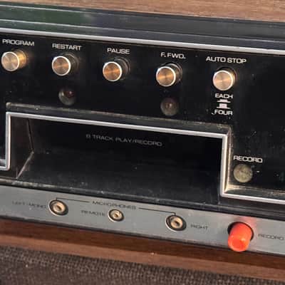 Sears Receiver/Amp/Eight Track player with original speakers 1970s image 3