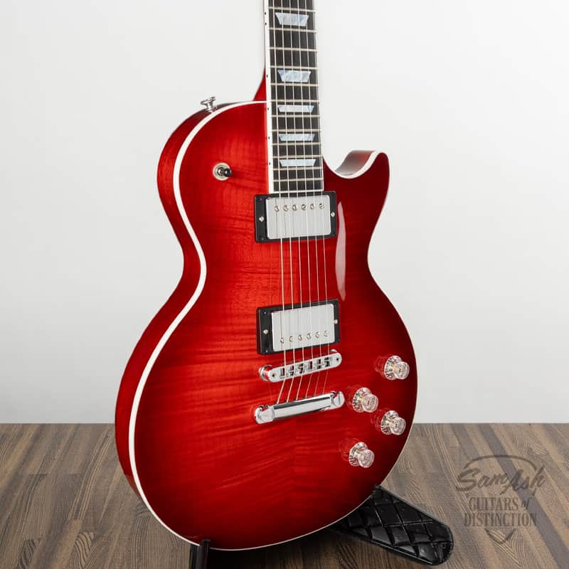 Les Paul Modern Figured Electric Guitar Cherry Burst image 1