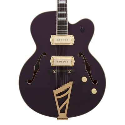 D'angelico Deluxe 59 Left-Handed - Matte Plum - B-Stock image 3