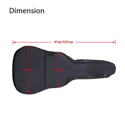 Classical Acoustic Guitar Gig Bag | Waterproof Soft Padded Case for 40" 41" Guitars | Durable Polyester Fabric image 5