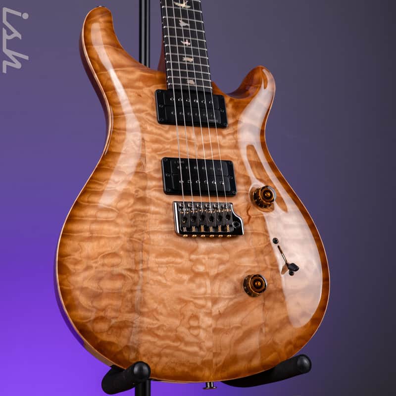 PRS Wood Library Custom 24 Artist Quilt Maple Natural Smokeburst image 1