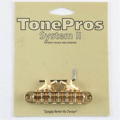 TONEPROS PONTE STANDARD TUNE-O-MATIC SMALL INSERTS GOLD image 7