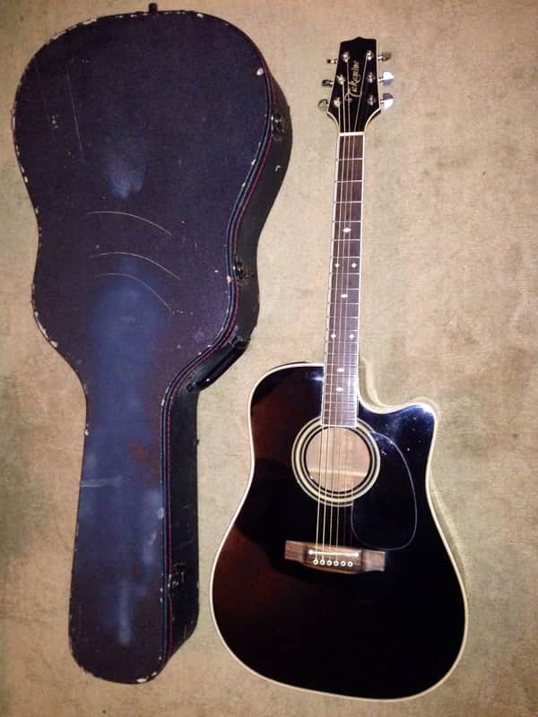 TAKAMINE EF-341SC 1994 Black acoustic electric guitar made in japan image 1