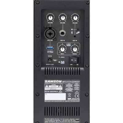 Samson Expedition Express Plus 75-Watt Rechargeable Bluetooth Portable Power Amplifier Speaker with Samson Wired Mic image 6