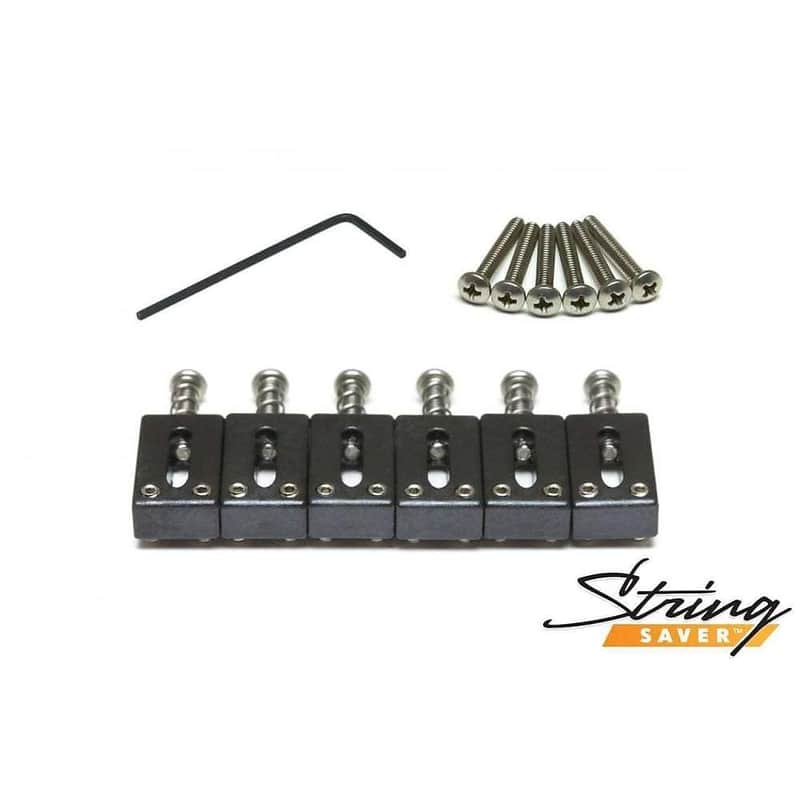 Graph Tech PS-8000-F0 String Saver Originals 2-3/16" Strat/Tele-Style Saddles - 6-String image 1