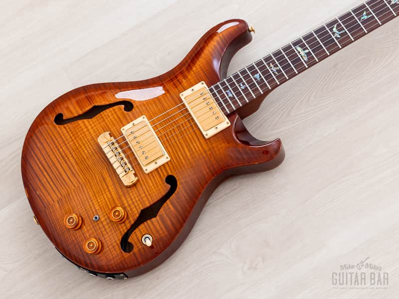 2004 Paul Reed Smith Hollowbody II Piezo Artist Package Violin Amber Burst w/ Case, Tags image 1