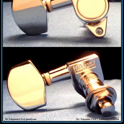 Takamine G Series  TGP0550C Tuning Machine Heads / Tuners / Set of 6 / OEM Part  CHROME image 12