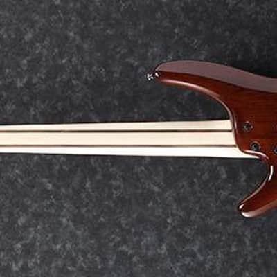 Ibanez Standard SR375EFBBT 5 String Fretless Electric Bass Brown Burst image 5