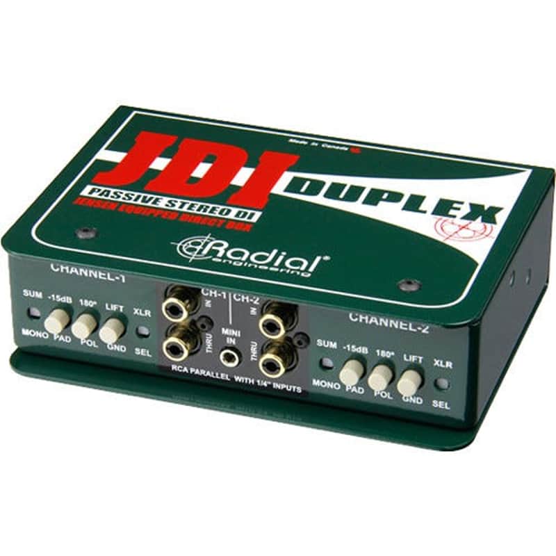 Radial Engineering J-Class Duplex Passive DI, 2-chan for Keyboards - (B-Stock) image 1
