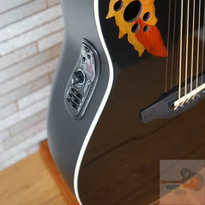 Ovation Pro Series 2778AX-5-G Electric Acoustic Guitar - Black image 8
