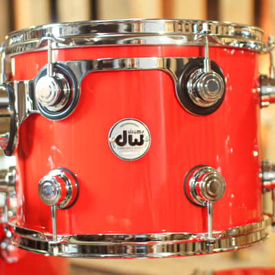 DW Collector's Maple Mahogany Scarlet Red Drum Set - 22,10,12,16 - SO#1288921 image 5