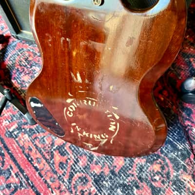 Gibson SG Junior 1964 - matte brown with gold stripes image 6
