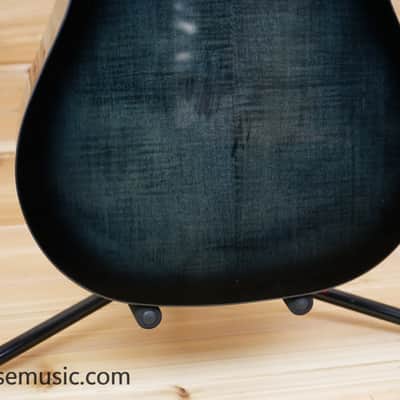 Ibanez AAD77CE-TKS Advanced Acoustic - Transparent Black Sunburst High Gloss image 9