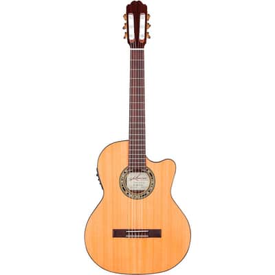 Kremona F65CW TL Thin-Bodied Nylon-String Acoustic-Electric Guitar Regular Natural image 3