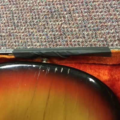 1970 Fender Mustang Electric Guitar Sunburst Vintage USA image 18