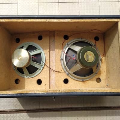 Vintage custom  15" + 18" guitar cabinet loaded with Celestion G18 C + Cerwin Vega 15" speakers image 3