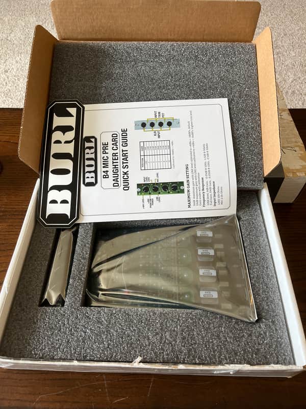 Burl Audio B4 Mic Pre Daughter Card Preamp/Line New/OpenBox image 1