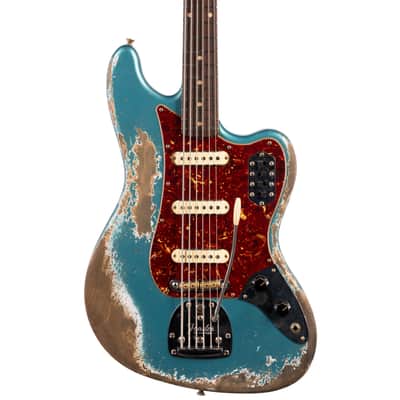 Fender Custom Shop 1962 Bass VI Super Heavy Relic Super Faded Ocean Turquoise (386) image 2