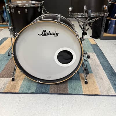Ludwig Nuesonic Black Wrap 3pc Drum Set image 2
