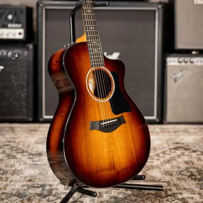 Taylor 222ce-K DLX Grand Concert Hawaiian Koa Acoustic/Electric Guitar - Shaded Edge Burst with Hardshell Case image 16