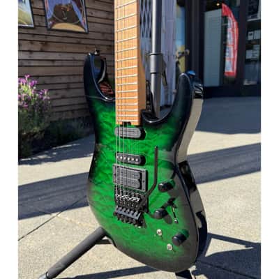 Jackson Custom Shop USA #508 Hand-Selected Bananas At Large Exclusive Special Edition PC1 Electric Guitar - Trans Green Burst image 7