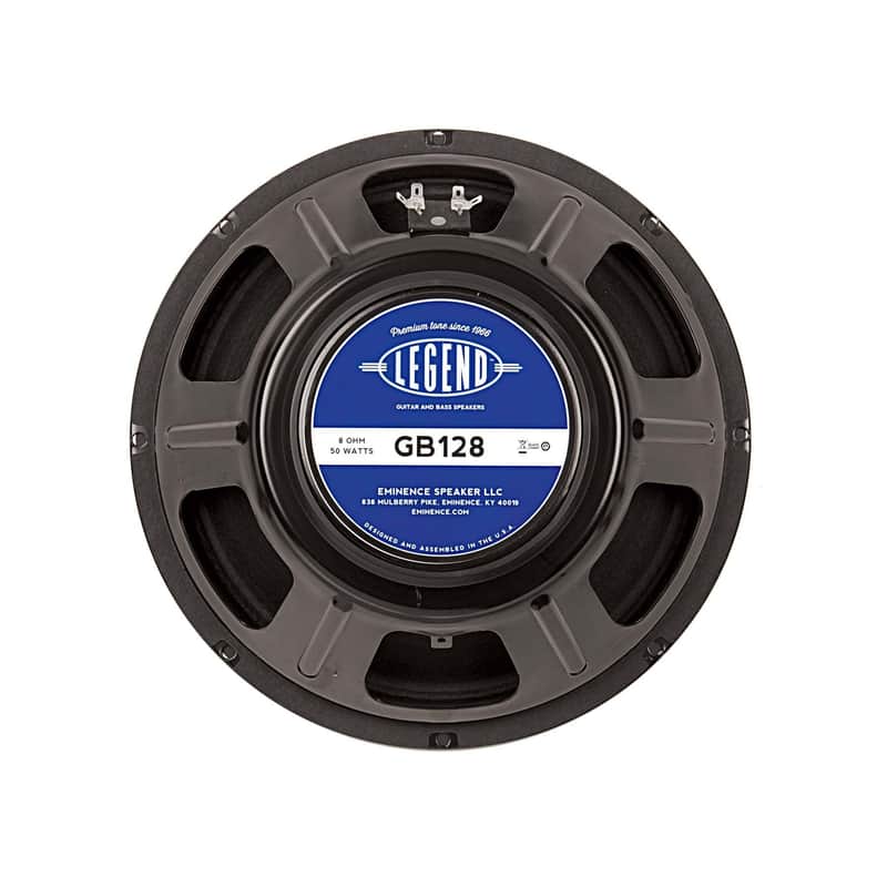 Eminence Legend GB128 12" Speaker Driver 8 Ohm 50W for Guitar/Bass (2 Count) - Black image 1