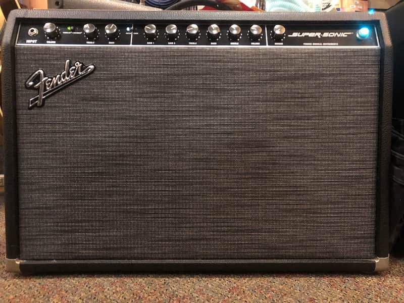 Fender Super-Sonic 60 2-Channel 60-Watt 1x12" Guitar Combo 2010 - 2014 - Black image 1
