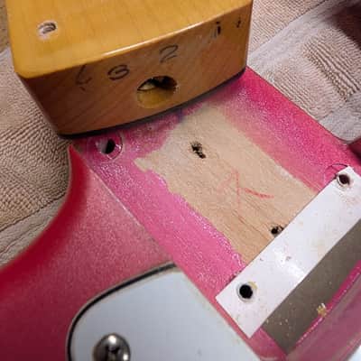1984 Tokai Goldstar Sound TST-55 Electric Guitar Vintage RARE Pearl Pink Metallic All Original image 9