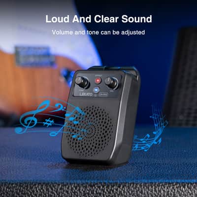 LEKATO 5W bluetooth Guitar Amplifier 4 Effect Guitar AMP Speaker Rechargeable image 5