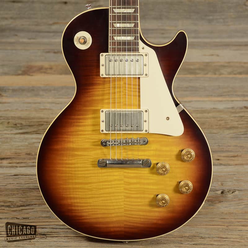 Gibson '59 Reissue Les Paul VOS Faded Tobacco Burst USED (s868) image 1