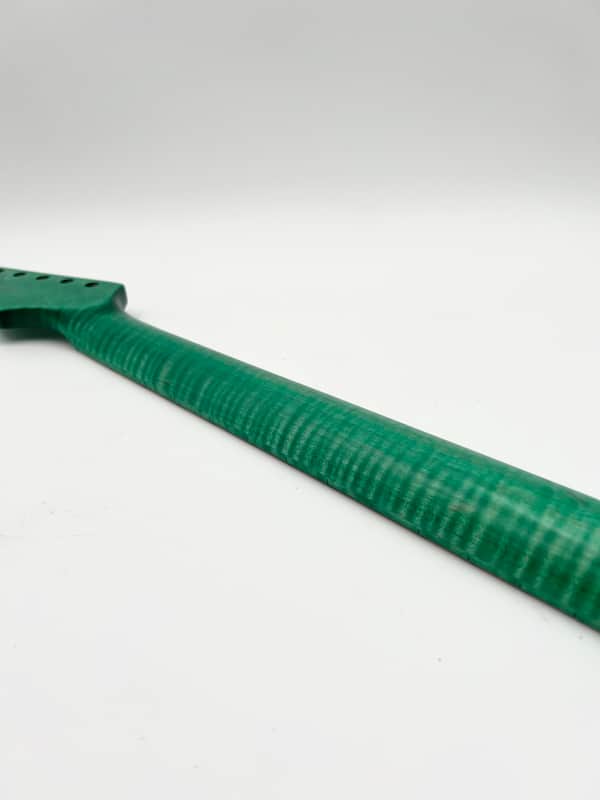 Warmtone Custom Guitars Flamed Maple Strat Style Neck- Green Flames #2 image 1