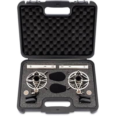 Warm Audio WA-84 Premium Stereo Package - Multi-Pattern Small-Diaphragm Condenser Microphone - Nickel (WA84NiMP-STd1) image 2
