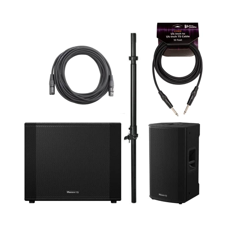 Pioneer DJ XPRS1182S 18 Inch Active Subwoofer Bundle image 1